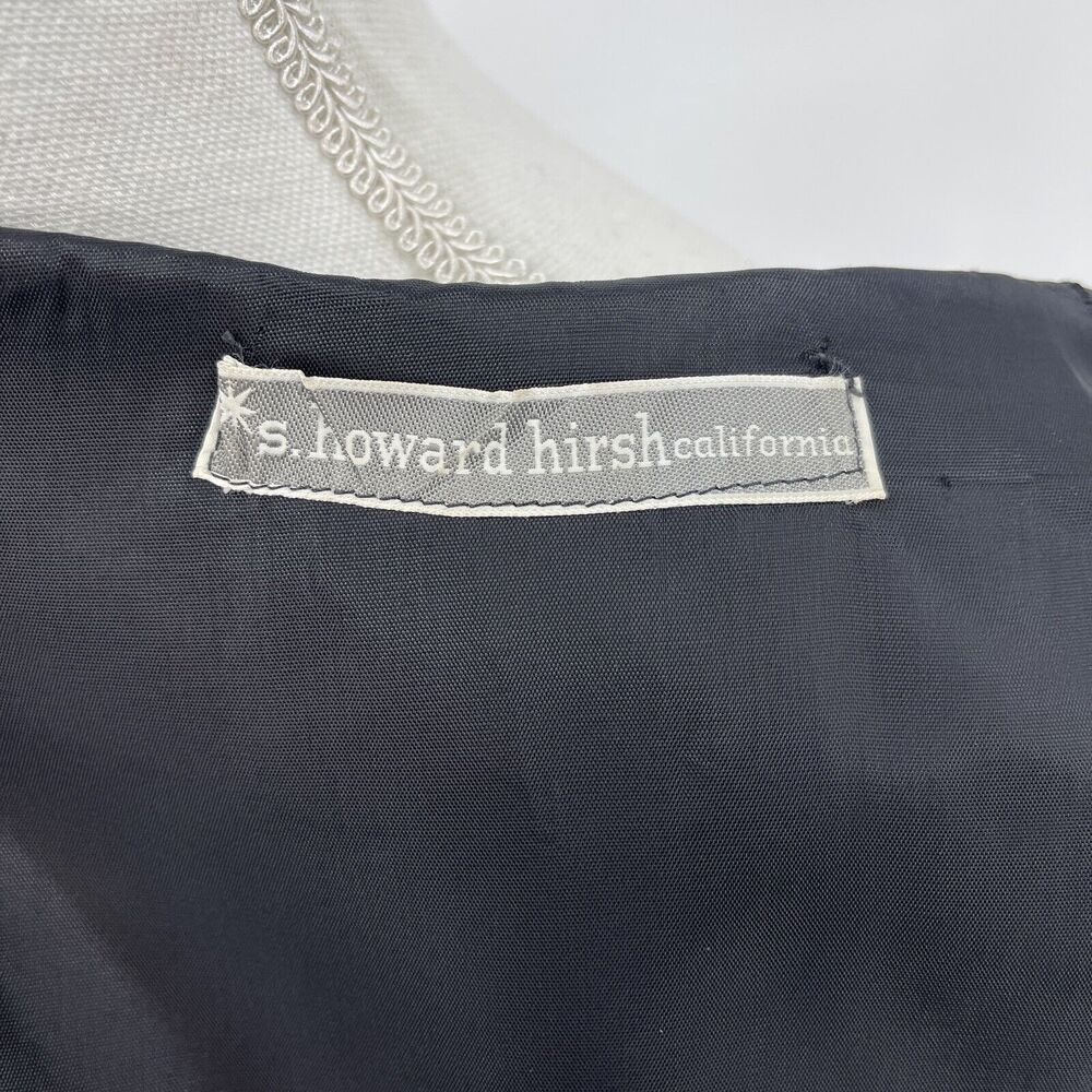 Vintage S Howard Hirsh California Woven Wool Tapestry Dress Leather Belt Sm Med - Picture 11 of 12